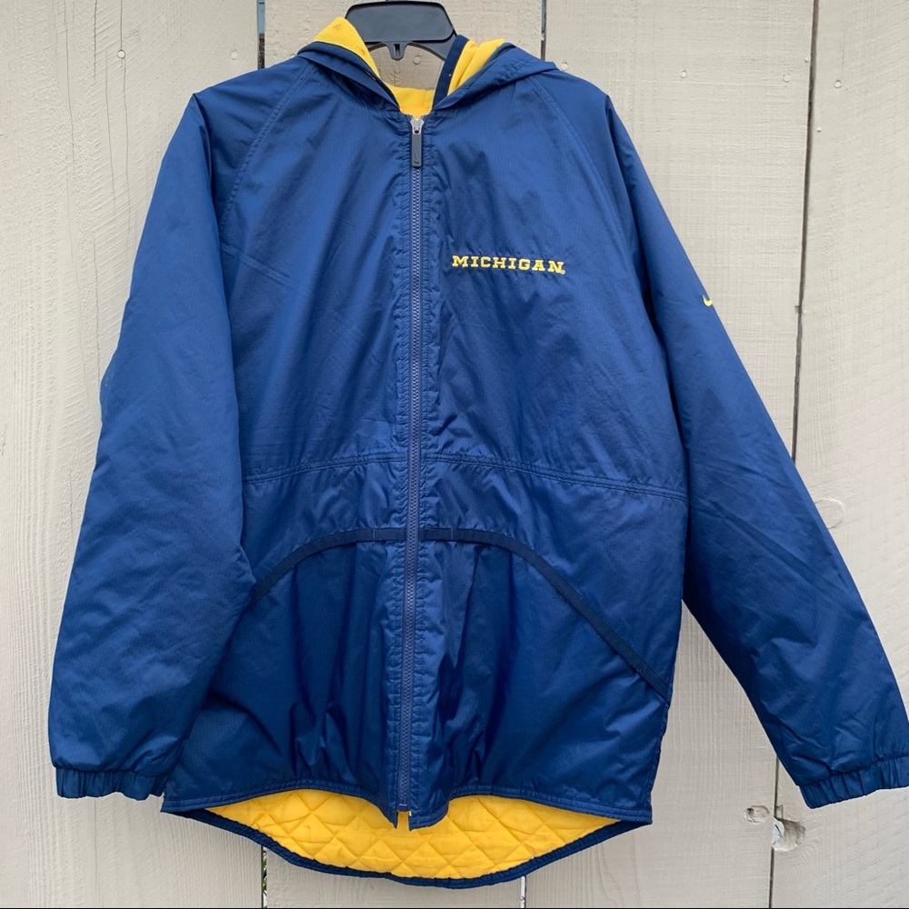 Vintage Michigan State Spartans Nike Full Zip Quilted Winter Jacket Size